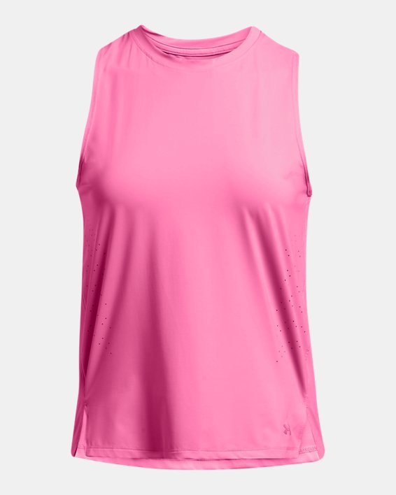 Camiseta de tirantes UA Launch Elite para mujer, Pink, pdpMainDesktop image number 3